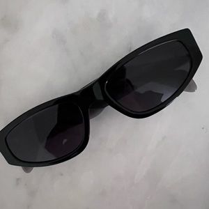 Rag & Bone 55mm Rectangle Skinny Cat Eye Sunglasses